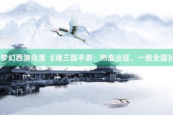 梦幻西游动漫 《魂三国手游：热血出征，一统全国》